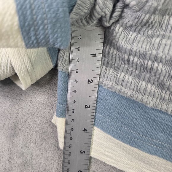 Womens Gigo Patchwork Casual Shorts Elastic Waist Polyester Blend Stretch Size M - Picture 7 of 10